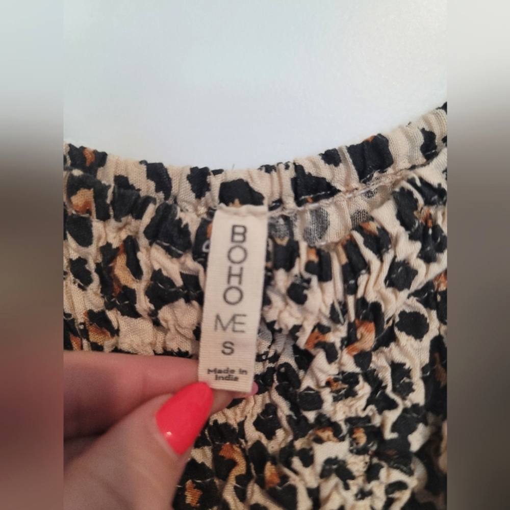 Boho Me Leopard Print Maxi Dress Small - Picture 7 of 7